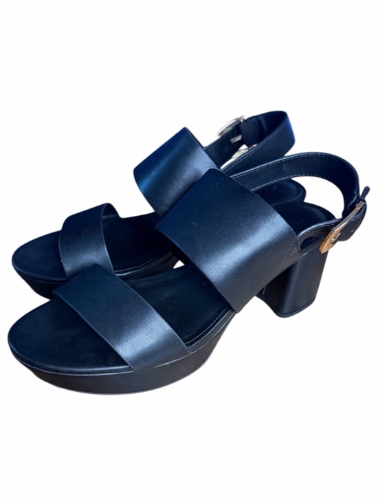 AEROSOLES Shoes - Classic Black Platform Block Heel Sandal